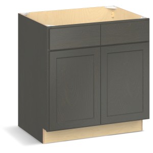 RELIABILT Parkstone II Sink Base, Slate Stained, 33" W, 2 Doors, Fully Assembled - 641069 | Lowe's Pro Supply